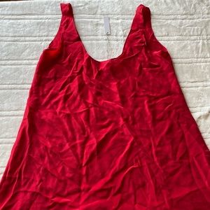 Zinke Silk Saturday dress red large NWT